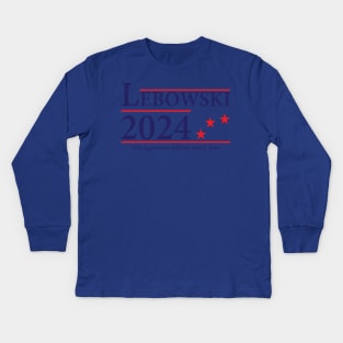Lebowski '24 Funny 2024 Election Kids Long Sleeve T-Shirt